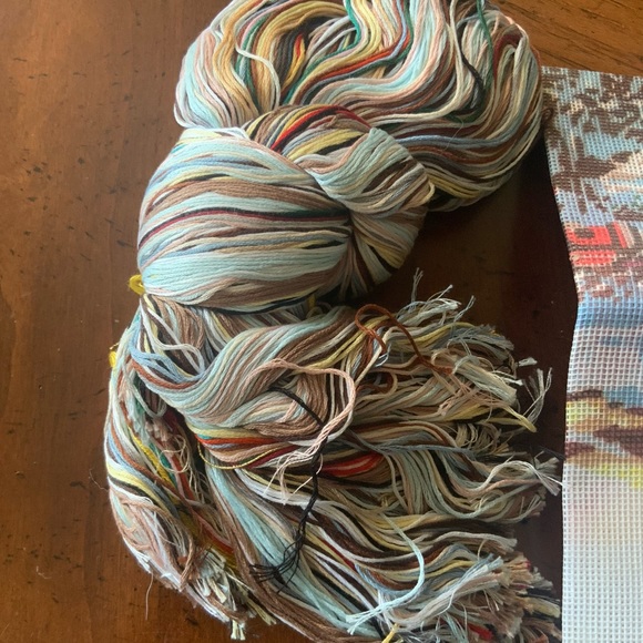 Vintage Candamar Designs Needlepoint Winter Scene Kit - Picture 3 of 7